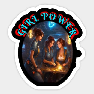 Girl Power welders Sticker